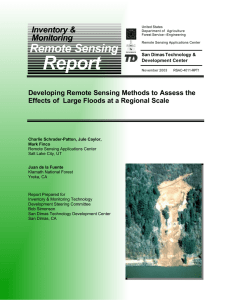 Report Remote Sensing Inventory &amp; Monitoring