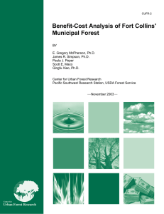 Benefit-Cost Analysis of Fort Collins' Municipal Forest