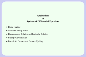 Applications of Systems of Differential Equations •