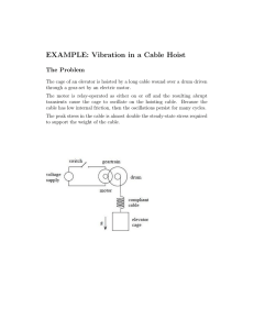 EXAMPLE: Vibration in a Cable Hoist The Problem