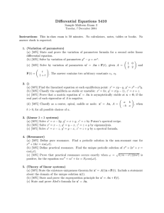 Differential Equations 5410