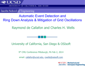 Automatic Event Detection and Raymond de Callafon and Charles H. Wells