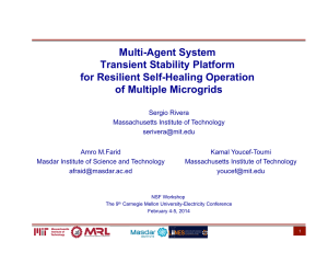 Multi-Agent System Transient Stability Platform for Resilient Self-Healing Operation of Multiple Microgrids