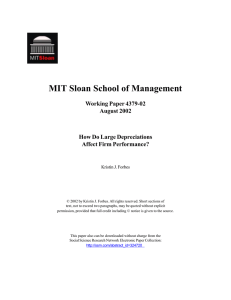 MIT Sloan School of Management Working Paper 4379-02 August 2002