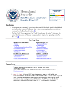 Homeland Security Daily Open Source Infrastructure Report for 1 May 2009