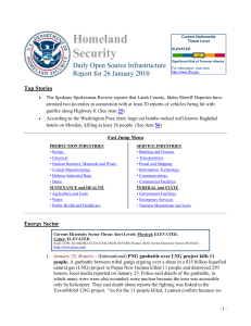 Homeland Security  Daily Open Source Infrastructure