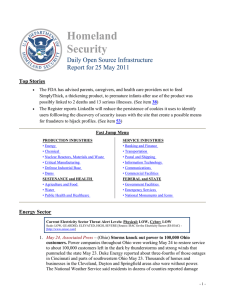 Homeland Security Daily Open Source Infrastructure Report for 25 May 2011