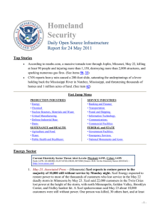 Homeland Security Daily Open Source Infrastructure Report for 24 May 2011