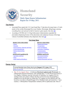 Homeland Security Daily Open Source Infrastructure Report for 19 May 2011