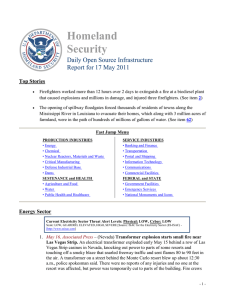 Homeland Security Daily Open Source Infrastructure Report for 17 May 2011