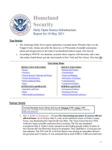 Homeland Security Daily Open Source Infrastructure Report for 10 May 2011