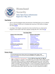 Homeland Security Daily Open Source Infrastructure Report for 5 May 2011