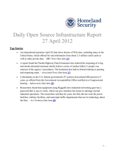 Daily Open Source Infrastructure Report 27 April 2012 Top Stories