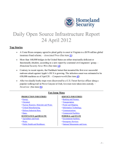 Daily Open Source Infrastructure Report 24 April 2012 Top Stories