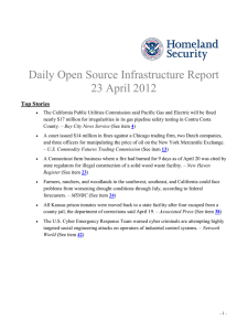 Daily Open Source Infrastructure Report 23 April 2012 Top St ories