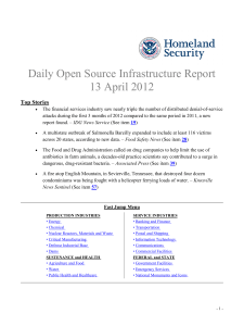Daily Open Source Infrastructure Report 13 April 2012 Top Stories