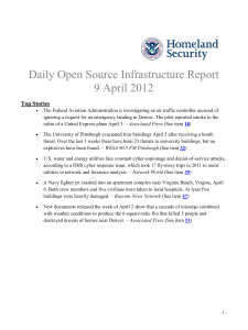 Daily Open Source Infrastructure Report 9 April 2012 Top Stories