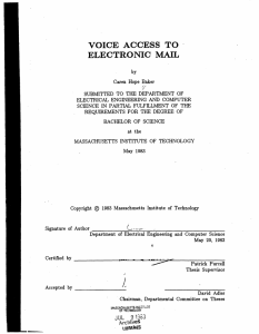 TO VOICE ACCESS ELECTRONIC  MAIL