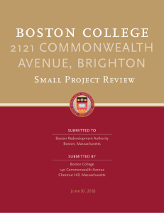boston college 2121 COMMONWEALTH AVENUE, BRIGHTON Small Project Review