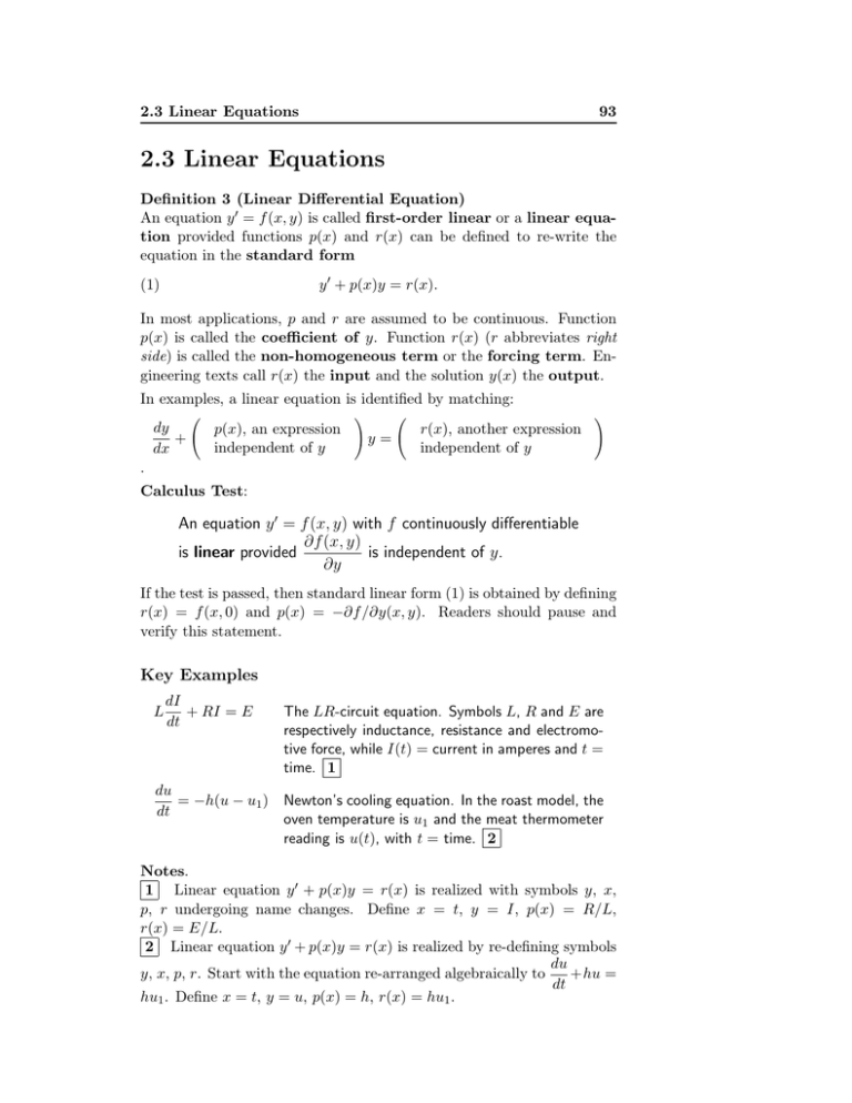 2 3 Linear Equations