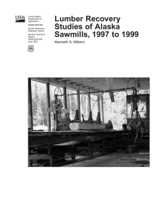 Lumber Recovery Studies of Alaska Sawmills, 1997 to 1999