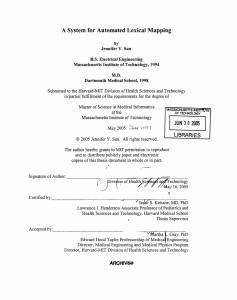 A System for Automated Lexical Mapping