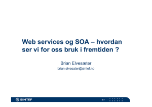 Web services og SOA – hvordan Brian Elvesæter