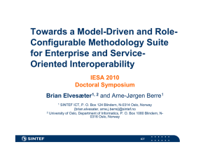 Towards a Model-Driven and Role- Configurable Methodology Suite for Enterprise and Service-