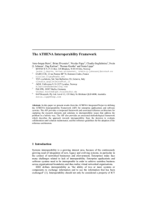 The ATHENA Interoperability Framework