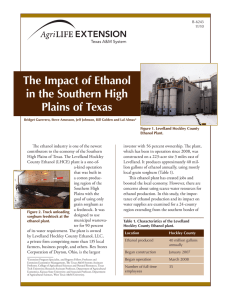 The Impact of Ethanol in the Southern High Plains of Texas