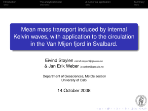 Mean mass transport induced by internal