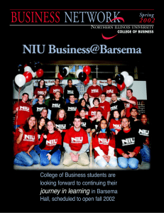 BUSINESS NETWORK NIU Business@Barsema journey in learning