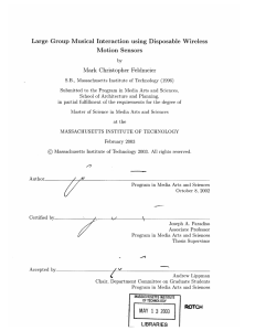 Large  Group  Musical  Interaction  using ... Motion  Sensors Mark  Christopher  Feldmeier