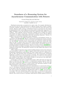Soundness of a Reasoning System for Asynchronous Communication with Futures