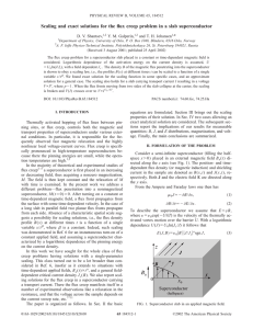 Scaling and exact solutions for the flux creep problem in... * D. V. Shantsev, Y. M. Galperin,