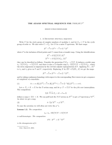 THE ADAMS SPECTRAL SEQUENCE FOR T HH(M U )