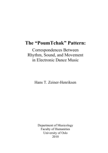 The “PoumTchak” Pattern: Correspondences Between Rhythm, Sound, and Movement