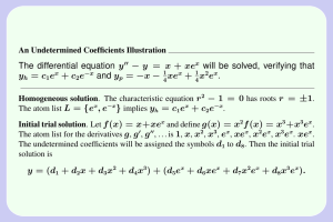 − y = x + xe The differential equation y and y
