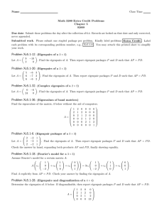 Name Class Time Math 2280 Extra Credit Problems Chapter 5