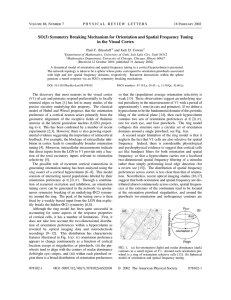 SO(3) Symmetry Breaking Mechanism for Orientation and Spatial Frequency Tuning V