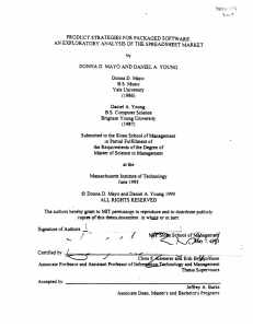 STRATEGIES AN  EXPLORATORY  ANALYSIS  OF  THE SPREADSHEET ... by DONNA  D.  MAYO  AND  DANIEL ...