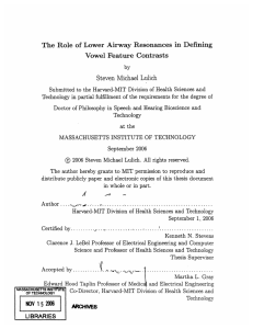 The  Role  of  Lower  Airway ... Vowel  Feature  Contrasts Steven  Michael  Lulich