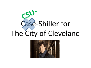 Case-Shiller for The City of Cleveland