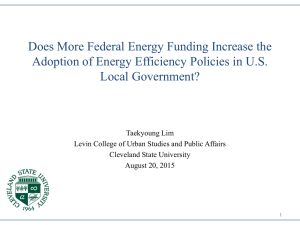 Does More Federal Energy Funding Increase the Local Government?