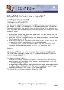 Why did Britain become a republic? Investigate this document