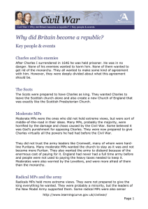 Why did Britain become a republic? Key people &amp; events