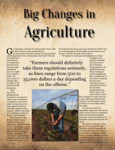 Agriculture Big Changes in G