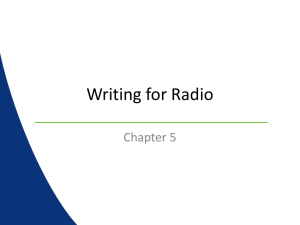 Writing for Radio Chapter 5
