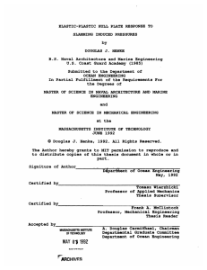 INDUCED PRESSURES B.S. Naval Architecture  and Marine Engineering