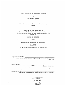 STATE  ESTIMATION  IN  INDUCTION  MACHINES by